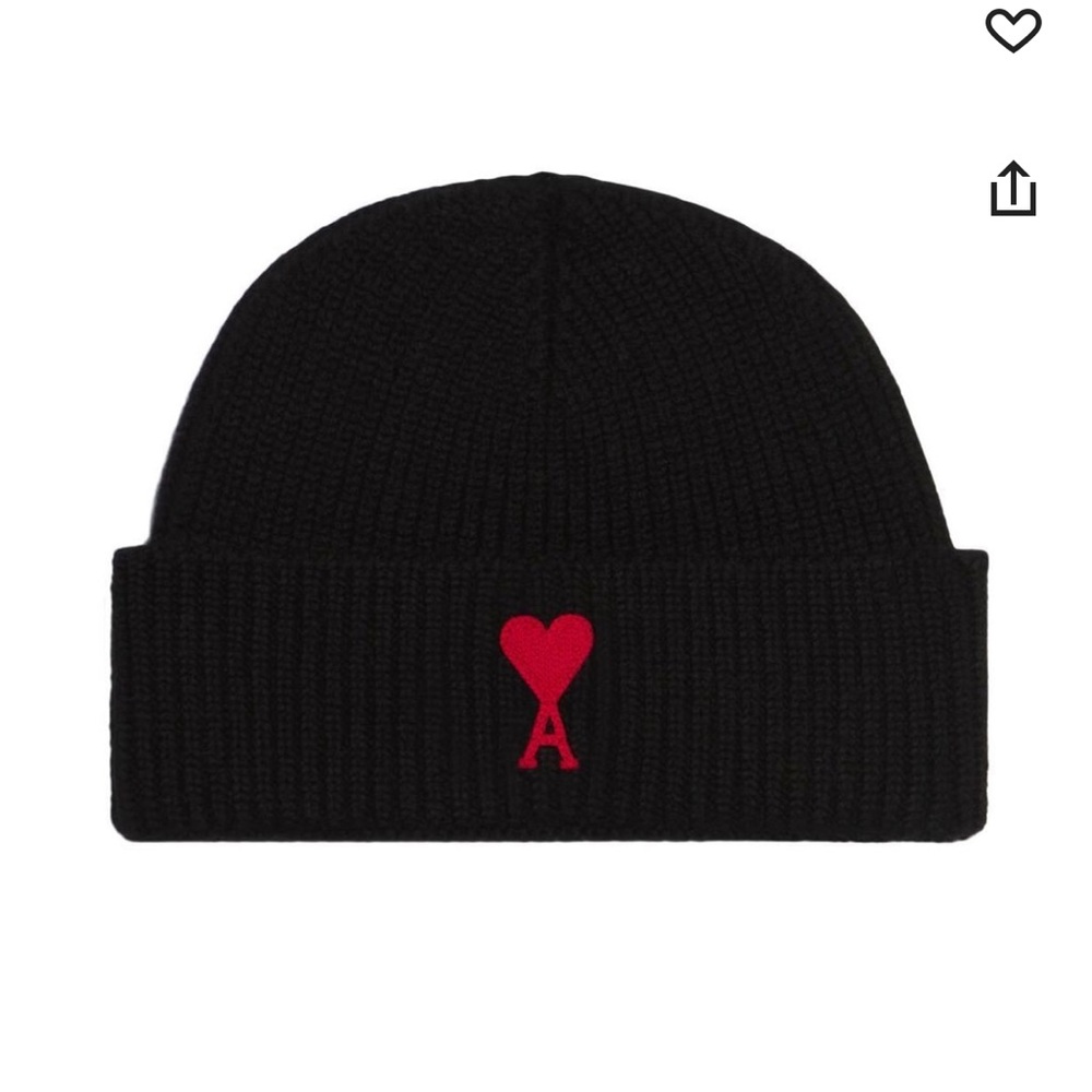 Ami Paris wool beanie hat unisex
